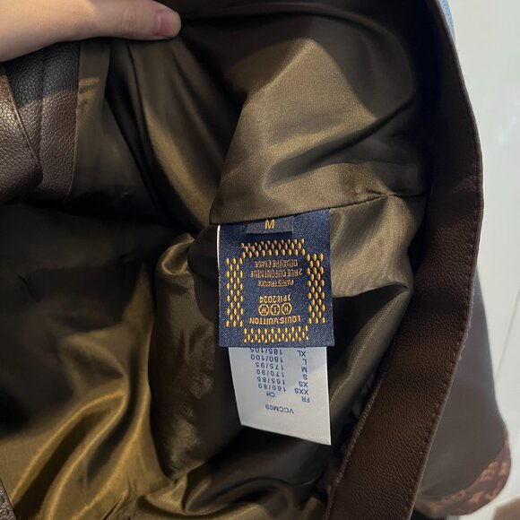 Louis Vuitton Brown Patchwork Leather Jacket - Picture 5 of 7